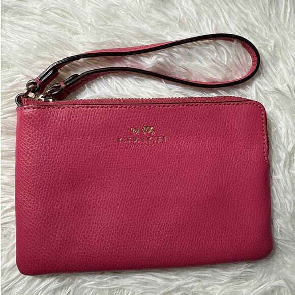 COACH Fuchsia Wristlet - Picture 1 of 6
